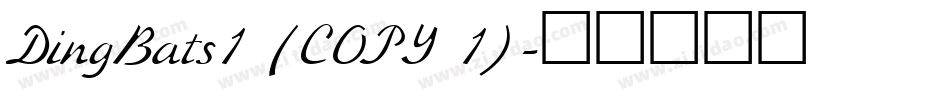 DingBats1 (COPY 1)字体转换